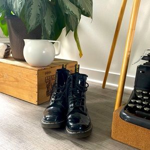 Doc Martin combat boots with Air Wair Bouncing Soles